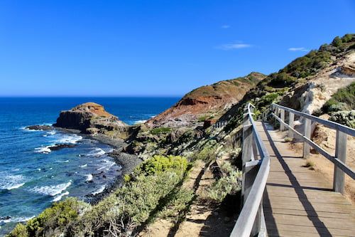A photo of a coastal walk in Mornington.