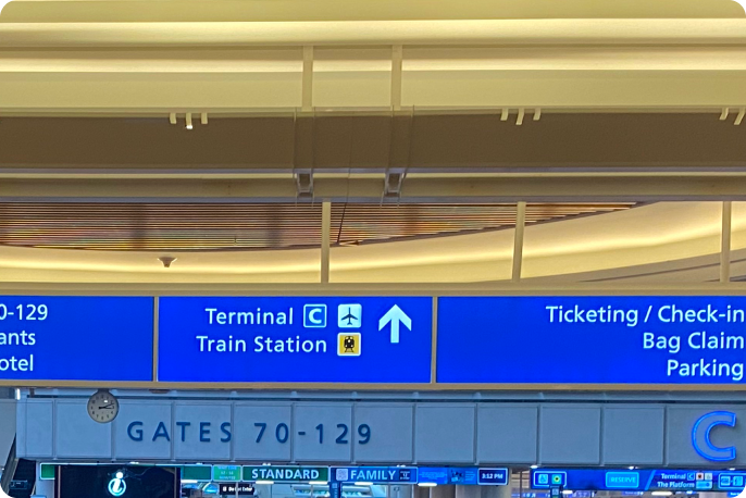 MCO terminal A instruction 1