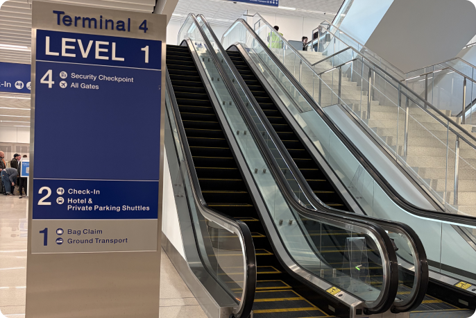 LAX terminal 4 instruction 1