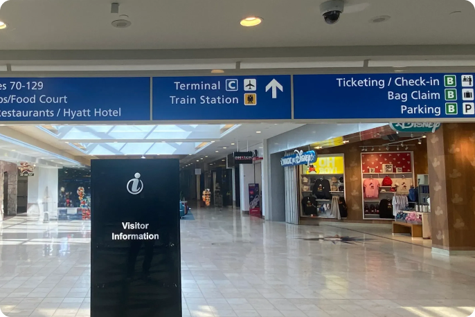MCO terminal A instruction 1