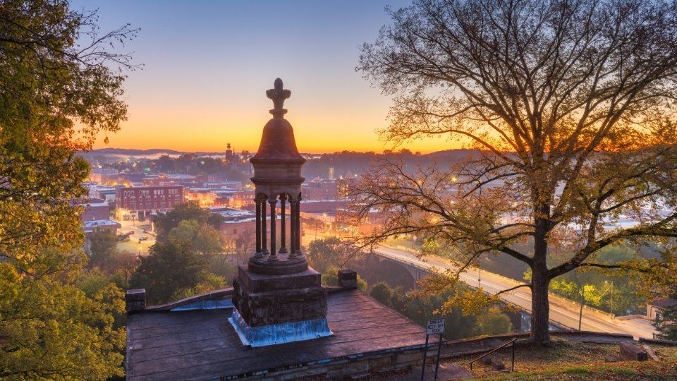 Rome, GA viewed from Myrtle Hill Cemetery