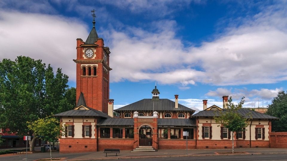 Historical courthouse at Wagga Wagga, New South Wales, Australia