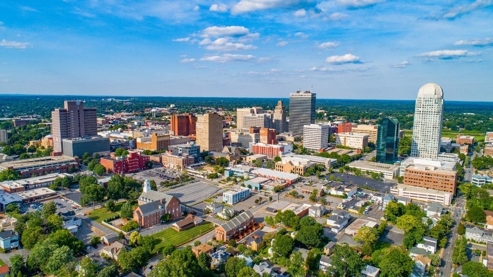Downtown Winston-Salem, North Carolina