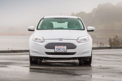 Car in cloudy weather