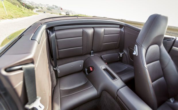 Back seats, from front side