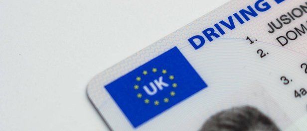 Example of a driver license for ID verification