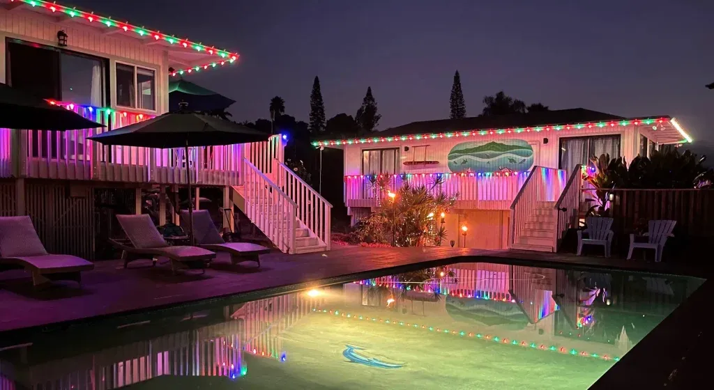 Ania and John's space ready for the holidays