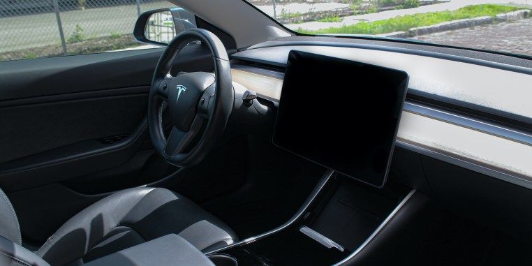 Tesla Model 3 interior view