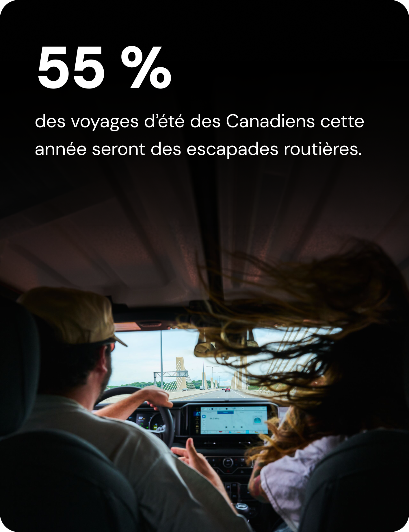 55 % des voyages d’été des Canadiens cette année seront des escapades routières.