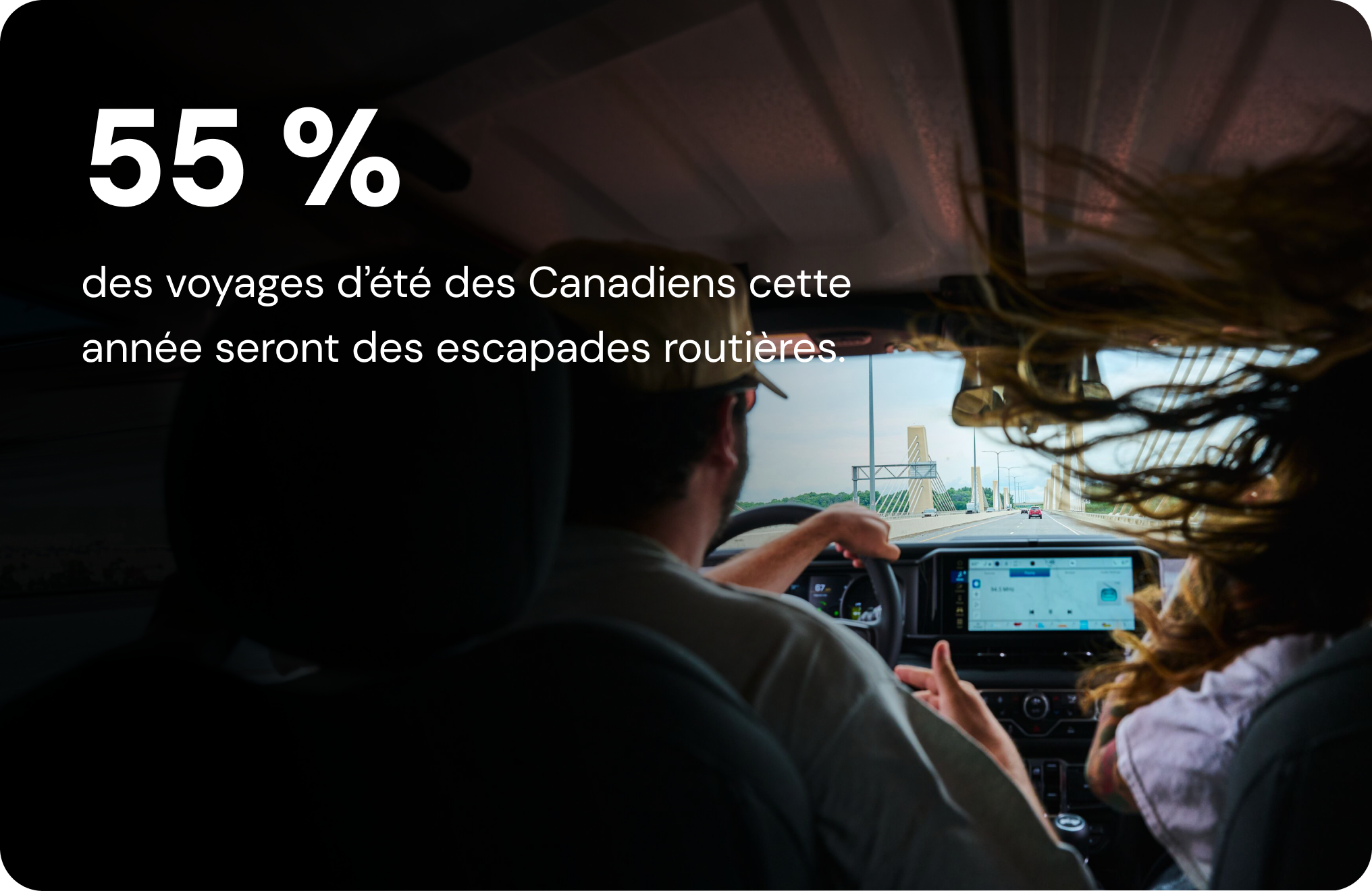 55 % des voyages d’été des Canadiens cette année seront des escapades routières.