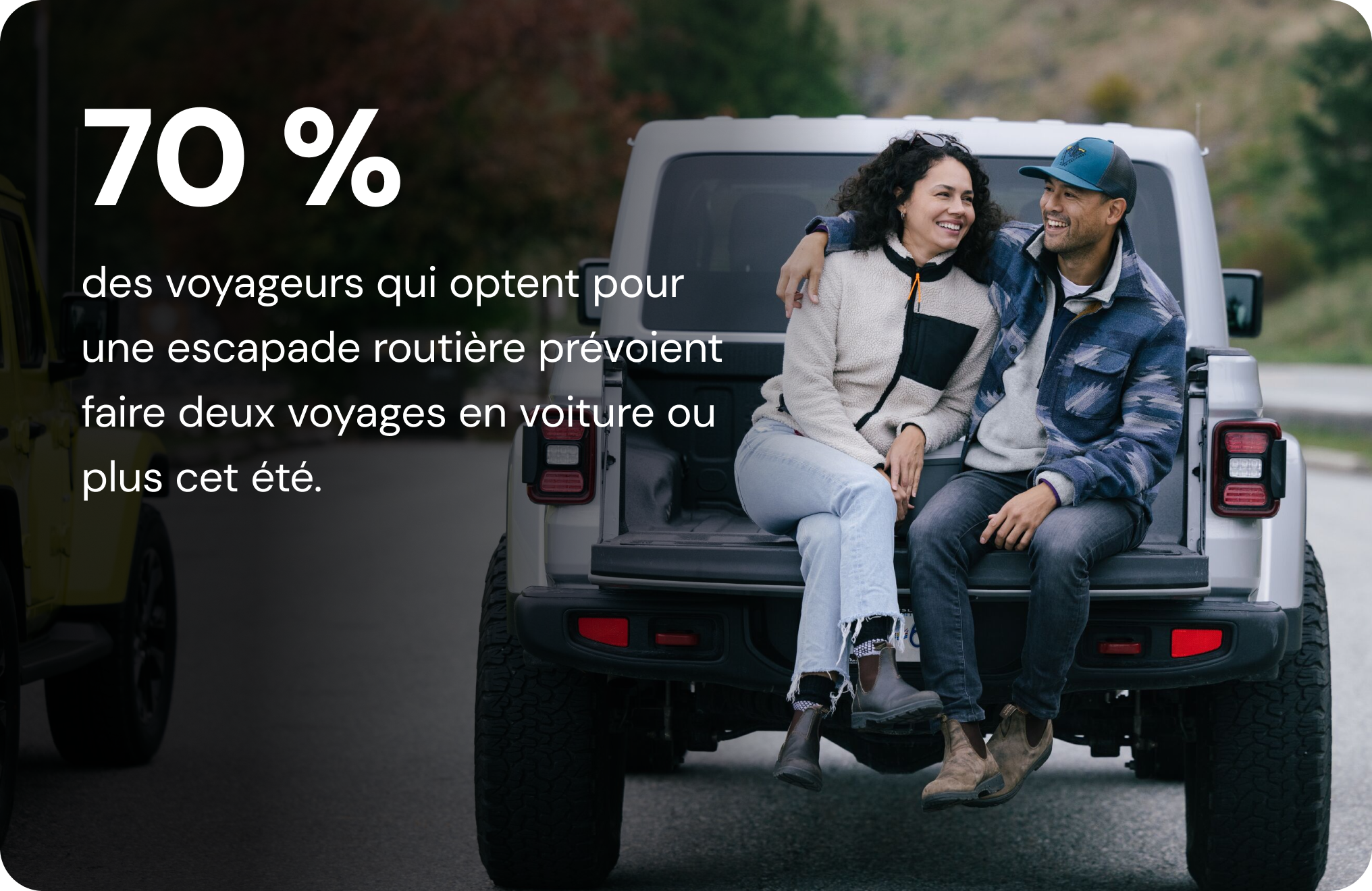 70 % des voyageurs qui optent pour une escapade routière prévoient faire deux voyages en voiture ou plus cet été.