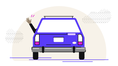 vue arrière d’une voiture