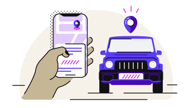 animation de la recherche d’une voiture