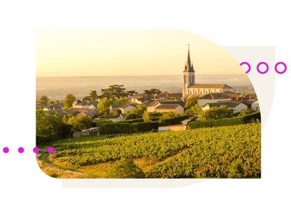 The hills of the Beaujolais, 45 minutes from Lyon with a rental car on Turo