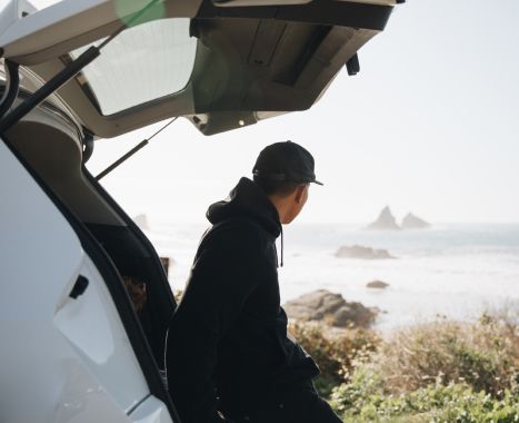 Turo car by the coast