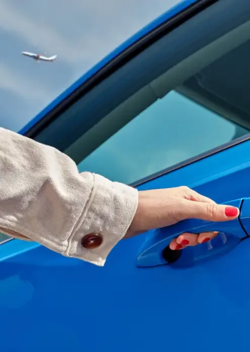 Opening a car door