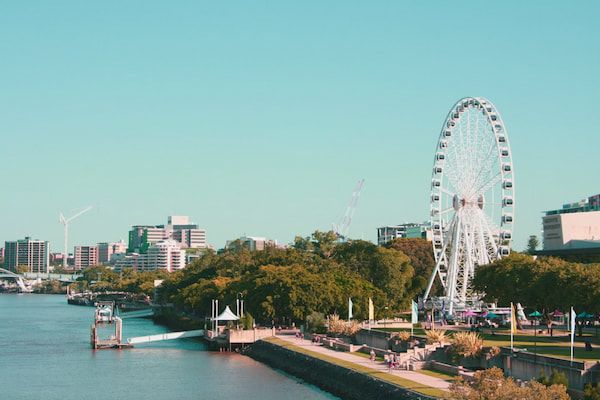 A photo of a Brisbane harbour view.