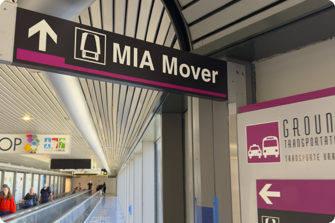 MIA north terminal instruction 3