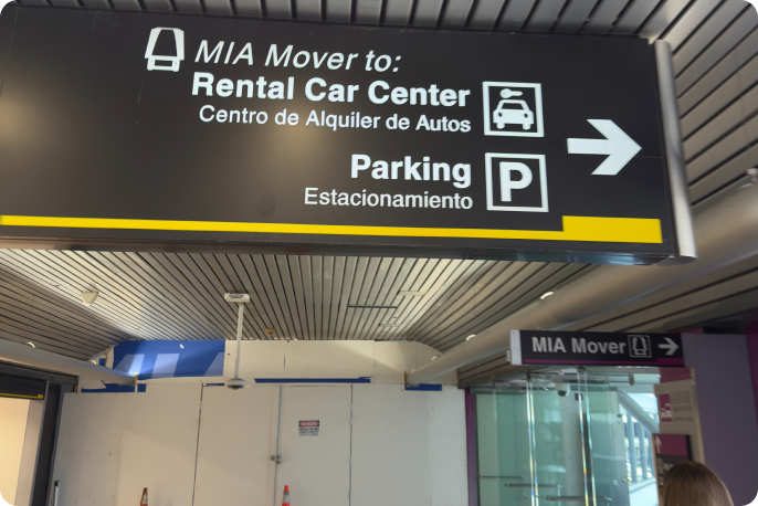 MIA South terminal instruction 4