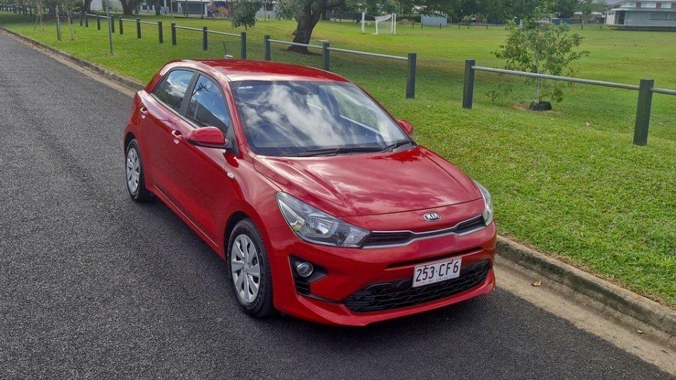 Kia Rio hatchback rental in Trinity Beach, Cairns, QLD
