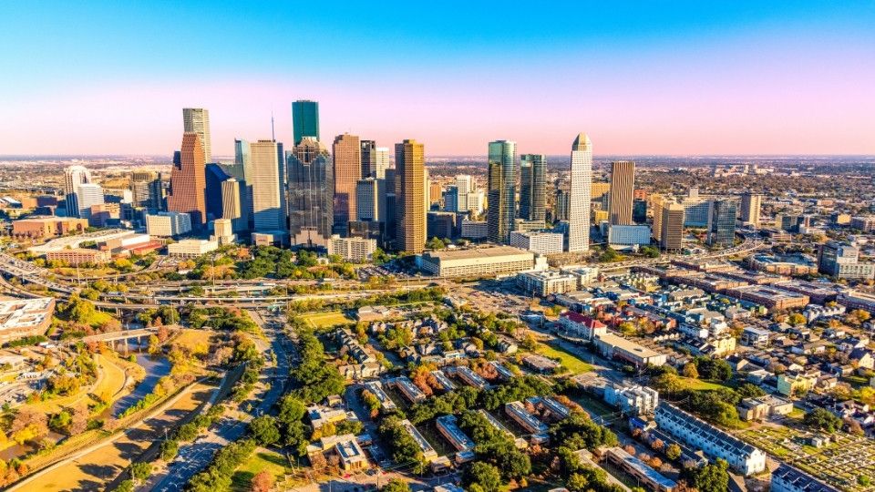 Houston aerial view