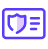 Card with shield