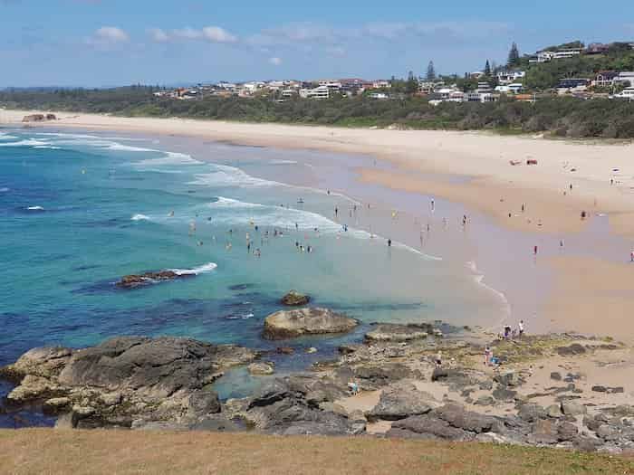 A photograph of Port Macquarie Lighthouse Beach