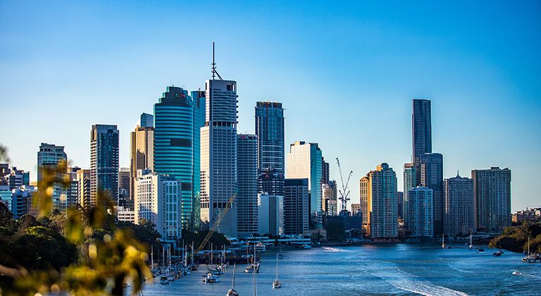 Brisbane skyline and harbour
