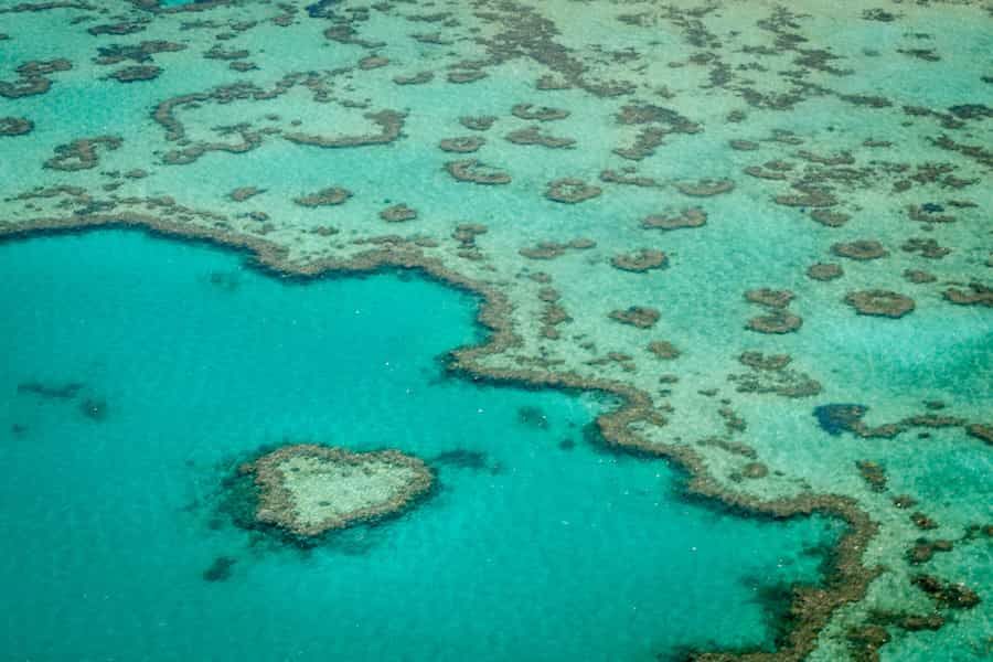 A photo of Heart Reef near Airlie Beach